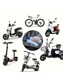 4件装冬季电动自行车/摩托车车把套，毛绒材质，保暖防滑 - 均碼 - 查看 4