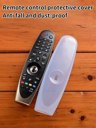 1pc Silicone Remote Control Holder, Transparent Remote Control Protector Suitable For Home, School, Office, Travel, Bags, Organizers, And Storage