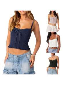 Women Tank Tops & Camis - Blue - View 10