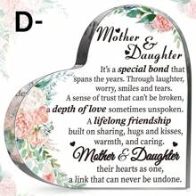 1 pieza Placa acrílica con forma de rompecabezas y soporte de escritorio como regalo para hija - Regalos de hija de madre para cumpleaños, graduación, bodas - Regalos de Acción de Gracias y Navidad para hijas - Para decoración de hogar, habitación o oficina