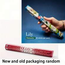 20 sztuk/pudełko Asortyment kadzidełek - kojące aromaty do jogi, medytacji czakr, aromaterapii w pomieszczeniach i wystroju wnętrz - wanilia, smocza krew, jaśmin, lotos, lawenda, kokos, lilia, czerwona róża, drzewo sandałowe, cynamon, zapach dla kobiet, Premium Hand-Dippe, 10 popularnych zapachów