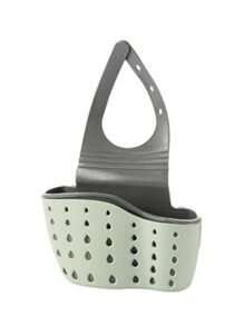 1 túi treo bồn rửa có thể điều chỉnh (2 kiểu ngẫu nhiên), giá để đồ nhà bếp, giỏ thoát nước hai lớp bằng xốp - nhiều màu - Xem 3