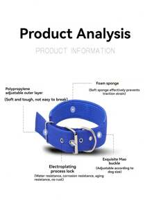 Collar para mascotas Pipitao de polipropileno con forro suave y no elástico