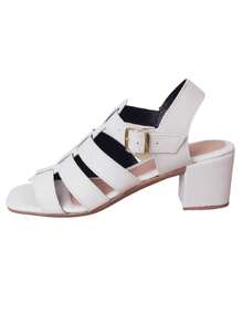 Women's Block Heel Fisherman Sandal Ref. 30/78 - 白色 - 查看 2