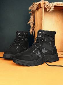 Bottes de randonnée homme printemps/automne, bottes courtes antidérapantes, durables, mode camouflage de rue bottes courtes