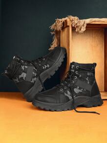 Bottes de randonnée homme printemps/automne, bottes courtes antidérapantes, durables, mode camouflage de rue bottes courtes