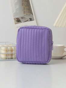 1 pieza Bolsa organizadora de color caramelo, bolsa de almacenamiento para toallas sanitarias/tampones, monedero con cierre para sujetar lápices de labios, brochas, cuidado de la piel, teléfono, monedas y artículos pequeños, para uso en el hogar/viaje/escuela, con vibras bohemias, para vacaciones en la playa, colección de baño, colección de dormitorio, gran capacidad