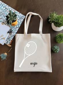 Spersonalizowana torba tenisowa, spersonalizowana torba tenisowa, sportowy prezent tenisowy dla niej, spersonalizowana torba tenisowa, torba miłosna tenisowa, prezent tenisowy