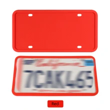 Silicone Waterproof License Plate Frame American Standard Car License Plate Frame Is Suitable For American Car License Plate Frame - Multicolor - View 4