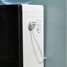 1pc Multifunctional Creative Power Cord Hook, Strong Adhesive No Damage Wall Holder, Kitchen Plug Socket Organizer, Cable Clip Hanger