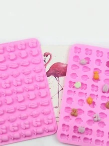 Molde de silicona mini para hacer gomitas tipo gominolas, molde para hacer chocolates, dulces, ceras derretidas y postres con diferentes sabores como manzana, naranja, frambuesa, fresa, cáscara de piña, etc.
