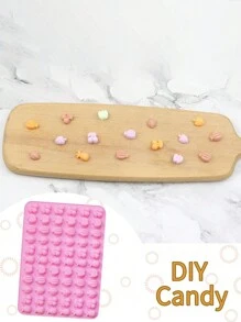 Molde de silicona mini para hacer gomitas tipo gominolas, molde para hacer chocolates, dulces, ceras derretidas y postres con diferentes sabores como manzana, naranja, frambuesa, fresa, cáscara de piña, etc.