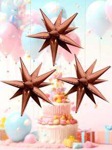 12 件套彩色爆炸星形铝箔气球，泪珠闪光气球，适用于婚礼生日派对装饰 - 彩色 - 查看 11