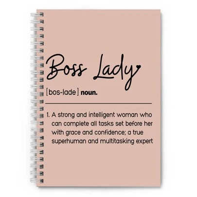 1 Pc Boss Body Spiral Notebook, Funny New Business Owner Gift For Woman, Gift For Female Manager Birthday Gift For Her, Perfect For Office And Home Use, Office Stationery 5.5X8.3" Back To School