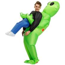Inflatable Costume For Adult, Alien Halloween Inflatable Costumes, Alien Kidnapping Inflatable Costumes,Funny Halloween Blow Up - Green - View 2