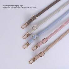 1 Piece Of Mobile Phone Lanyard Can Be Slung Diagonally And Adjusted With A Long Neck Strap That Does Not Tighten The Neck. Fashionable Women's Lanyard With PU Leather Material Neck Strap Chain Compatible With IPhone, Phone Cases, And Universal Accessories Gifts For Mother, Family, Friends, Birthday, Holiday Phone Charm, Phone Chain