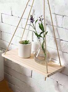 1 件极简主义流苏挂毯，墙壁悬挂式架子，乡村风格木农舍绳架，波西米亚风织物编织储物板挂毯悬挂式架子设计悬挂式装饰，适用于浴室、办公室、阳台、卧室、客厅等秋季家居装饰 - 彩色 - 查看 8