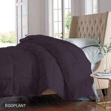All Seasons Super Soft And Plush Down Alternative Comforter - Available In 8 Colors & 2 Sizes - Cà tím - Xem 6