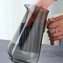 1 件大容量创意木制盖玻璃水壶，耐热高硼硅冰茶/水壶