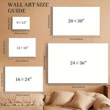 1 Pc Wooden Framed Abstract Floral Forest Modern Pictures Canvas Painting(17) Thickness 2.25cm/0.9inch Wall Art Prints Poster Wall Picture Decor For Home Gifts, Living Room, Bathroom, Bedroom, Kitchen Canvas Painting(1) Thickness 2.25cm/0.9inch Wall Art Pr - Multicolor - View 5