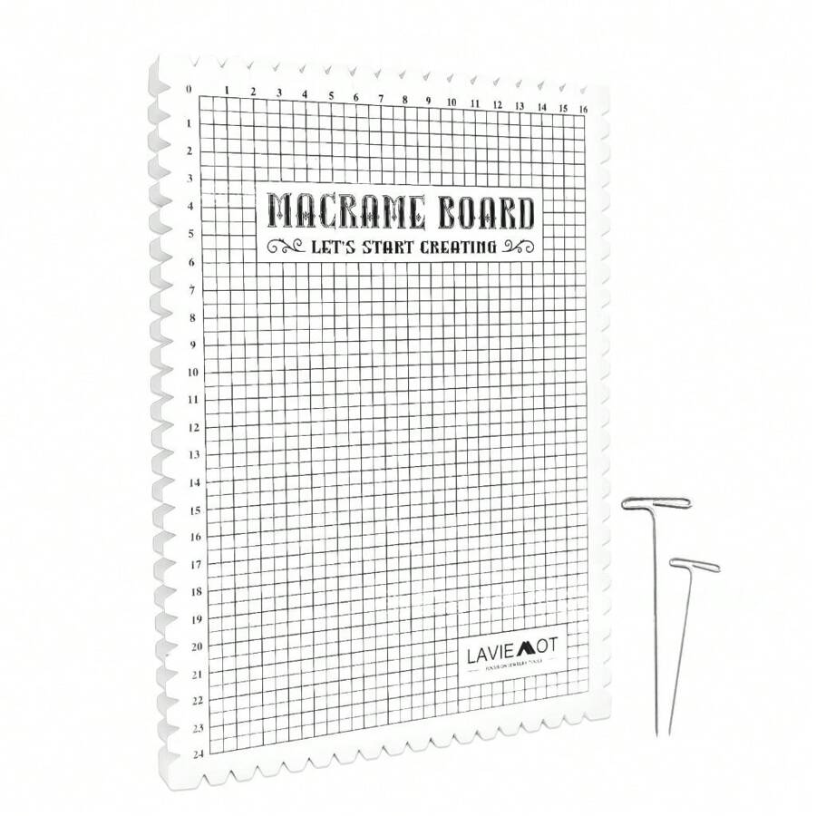 Macrames Board Grided Mat 8x11'' Braiding Jewelry Making Hand Kniting Work Project DIY Bracelet Knotting String Crochet