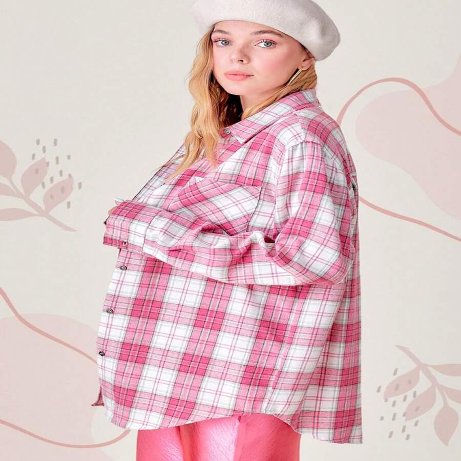 Dreamy Shirt Color Pink&White Size Small