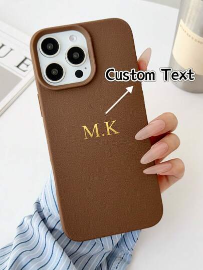 1 peça de capa personalizada com nome e estampa de lichia, artesanato de outono, volta às aulas, estilo preppy, presente surpresa de Natal para filha/mãe/família/baile de formatura/casamento, presentes de Natal, capa de celular da moda modesta, ideia de presente, primeiro Natal, presentes para professores, brindes, presentes personalizados, texto personalizado, presentes personalizados/personalizados, presentes de Natal com significado personalizado, shopping de personalização