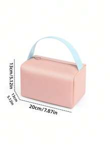 大容量、高端质感的 PU 手提化妆包，便携式旅行洗漱包，用于整理化妆品，5 种颜色可供选择 - 彩色 - 查看 10