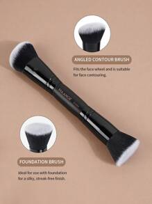 MAANGE 1/2/3件套专业面部彩妆套装，带纸盒，包含遮瑕刷、双头散粉刷、修容刷、粉底刷和腮红刷，化妆工具采用柔软纤维材质，方便携带，适合旅行，是送给女性和女孩的理想礼物。套装包含各种化妆刷，是完整的化妆套装，也是赠品。 - 黑色 - 查看 8