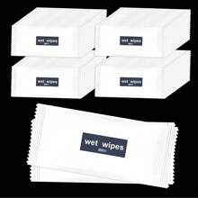 10/20/50/100 Single-Layer Aviation Wet Wipes, Hotel Catering Takeaway Disposable Items, Cleaning Wet Wipes, Small Bags, Compact And Portable Personal Cleaning Wet Wipes, Individually Packaged