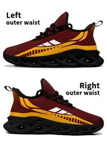 Men's Washington Football Designed Sneakers, Custom Logo Custom Name Customization Lightweight Comfortable Soft Bottom Sneakers For Men, Gym Training Breathable Tennis Shoes Unique Gift For Mom/Dad/Her/Him/Girlfriend/Boyfriend/Wife/Husband/Friend ﻿