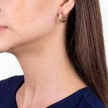 18K GOLD PLATED WOMEN'S SMALL HOOP EARRINGS ROMMANEL DESIGNS 524014 - 金色 - 查看 2