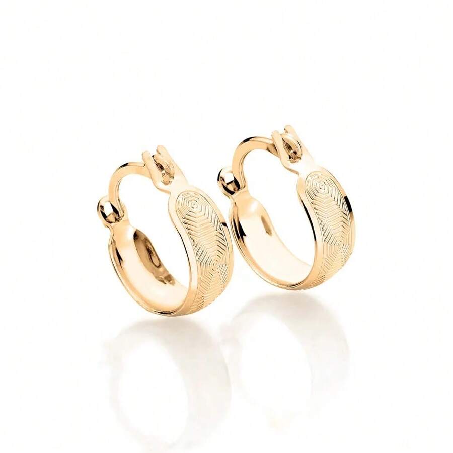 18K GOLD PLATED WOMEN'S SMALL HOOP EARRINGS ROMMANEL DESIGNS 524014 - 金色 - 查看 1