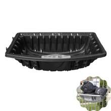 64CM PLASTIC WASTE BIN KIT FOR GRID + BLACK MAILBOX FOR GRID - 黑色 - 查看 2
