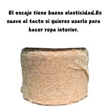 5 Meters Of Two-Tone Lace, 18 Cm Wide, Elastic. - Beige - View 1