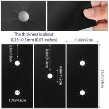 Tấm bảo vệ bếp gas đa năng có thể tái sử dụng, 5 móc chống dính, chịu nhiệt, bảo vệ bếp gas, an toàn với máy rửa chén cho nhà bếp gia đình - màu đen - Xem 3