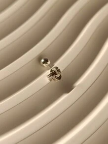 1 件/1 对耳钉 可爱扭球设计 搭配日常服装 派对配饰 高品质女士礼物