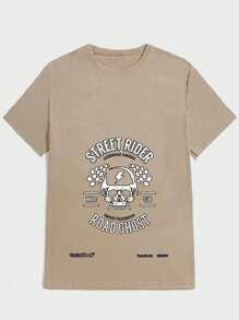 Unisex StreetWear T-Shirt 100% Cotton NEW! - Màu be - Xem 2
