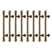 4pcs/8pcs Vintage Brass Zinc Alloy Cabinet Handles - Classic European Style, Perfect For Bedroom & Kitchen Wardrobes