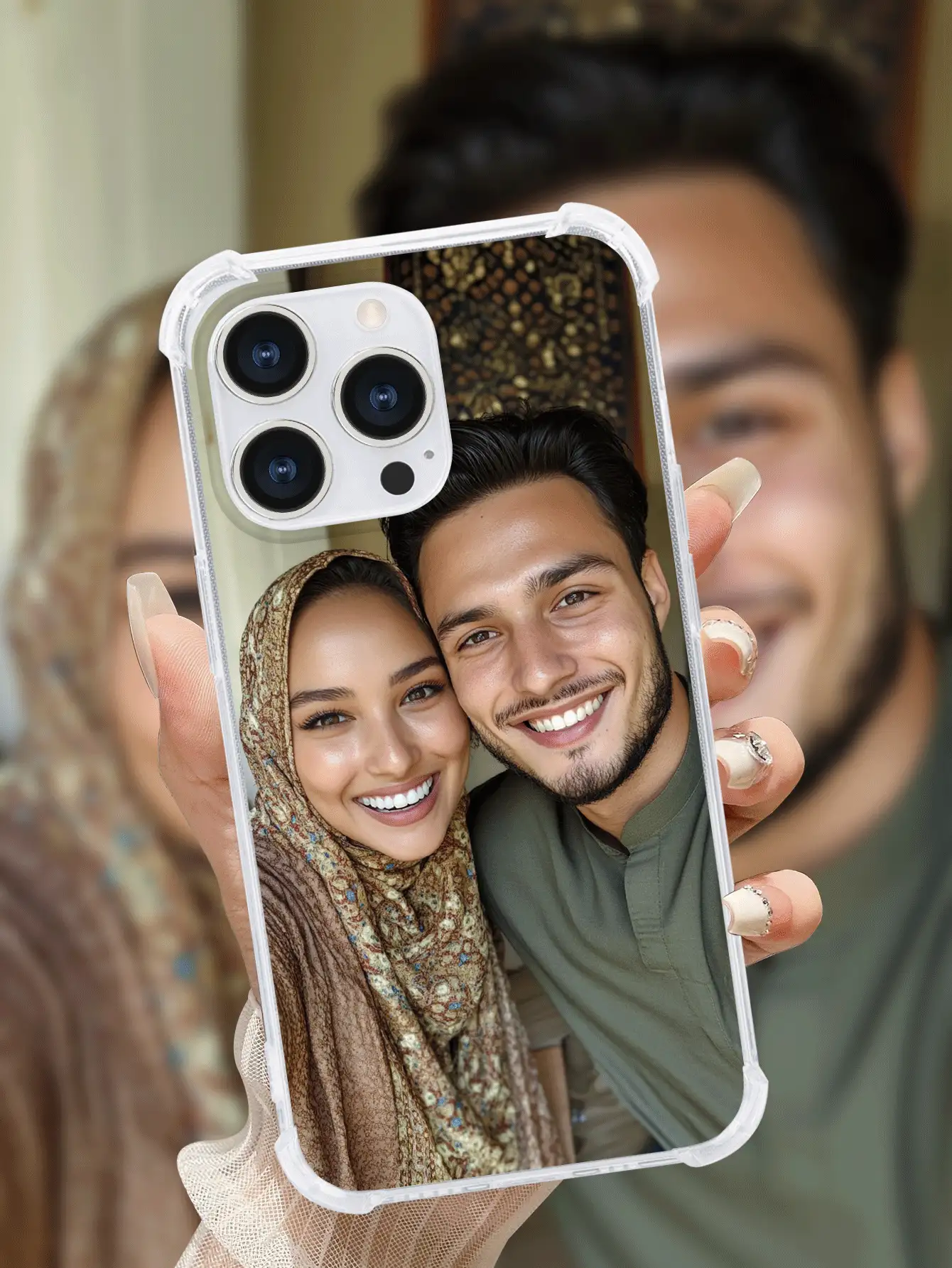 1 Customized Photo Black Phone Case Compatible With IPhone 15 Pro Max / S25 Ultra / S25 Plus, Redmi And Other Models, Wedding Photo Customization, Gift For Couples, Friends, Family, Graduation, Etc., Stylish, Colorful, Vintage, Cute, Contracted, Funny, Custom, Personalized, Unique, Customized, Ideal Gifts For Him, Ideal Gifts For Her, Boyfriend, Girlfriend, Family, Friends, Grandparents, Couple, For Anniversaries, For Birthdays,Season Picks,2025phonecase