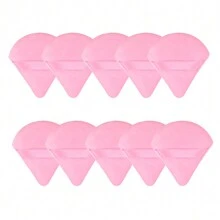 10 pezzi Cuscinetti in velluto a triangolo, progettati appositamente per contouring, occhi e angoli, cuscinetti per il trucco adatti a tutti i tipi di pelle, trucco, economici, decorazione della stanza, vanità, viaggio, camera da letto, accessori per il trucco, cuscinetti, miscelatore per trucco, cuscinetti per cipria, spugna per trucco, economici, riempimento calze, trucco, strumenti per il trucco, roba economica, regali, regali per donne, regali di Natale
