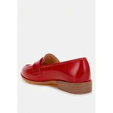 Mogul Penny Strap Detail Loafers - Đỏ - Xem 3
