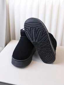 Women's Snow Boots, Thick Warmth Plush Winter Outdoor Boots - Black - View 6