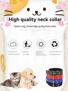 Collar para mascotas Pipitao de polipropileno con forro suave y no elástico