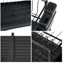 Tableware Drying Rack - The Perfect Gift For Christmas And Christmas, A Cutlery Rack With Drainage Board, A Multifunctional Cutlery Drain, A Cutlery Drying Rack With Cutting Board Rack, Cutlery Rack, Cup Rack, Kitchen Accessories, Space Saving Kitchen Storage Rack, Sink Organizer, Pull-Out Cabinet Rack, Kitchen Accessories