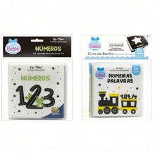 Kit 2 Bath Books For Children Fun And Learning In The Bath! - Numbers + First Words - View 1
