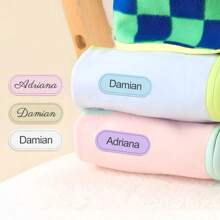 Customizable Waterproof Iron-On Name Labels - High Quality Washable Fabric Tags For Organizing Clothes And Personal Items - Suitable For T-Shirts, Towels And Travel Gear - Heat Transfer Labels, Durable And Suitable For Home, Office Or Outdoor Activities