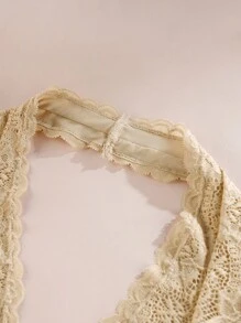Aofeiqike 3 件套优质女士蕾丝吊带背心文胸，舒适无钢圈聚拢文胸，细肩带吊带背心 - 彩色 - 查看 6
