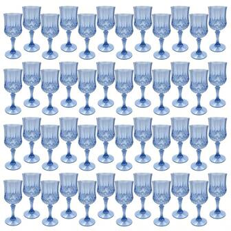 Plastic Vintage Rose Gold Drinking Glass Pink Wine Glass Unbreakable Wedding Glass Crystal High Stem Cup Reusable Beverage Ware Retro Champagne Flute