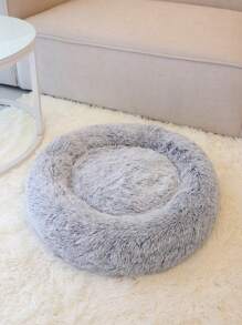 HUITAIYANG 1pc Plush Solid Color Non-Detachable Pet Nest, Soft & Comfortable Machine Washable Pet Bed, Suitable For Cats & Small/Medium Dogs, For Everyday Use And Outdoor Carrying